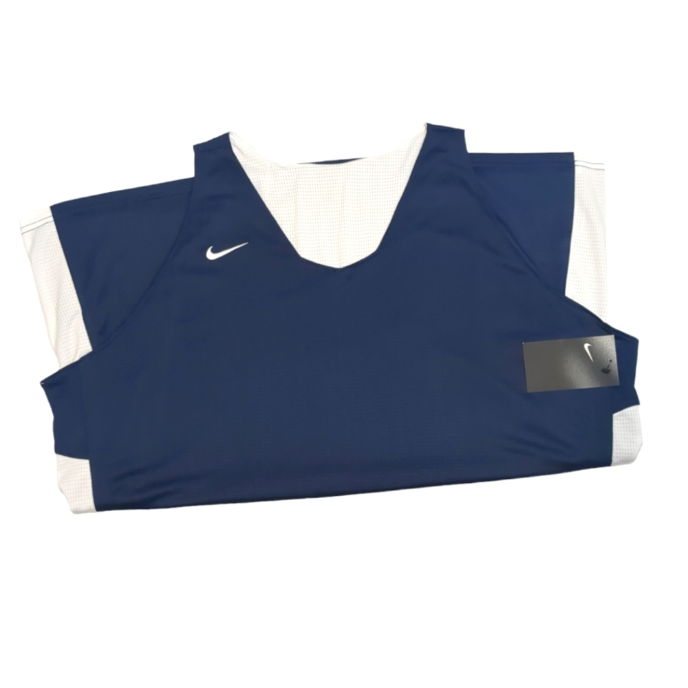 Nike Women's Reversible Jersey Tank Top Navy/White Size 3XL 868021-420 NWT